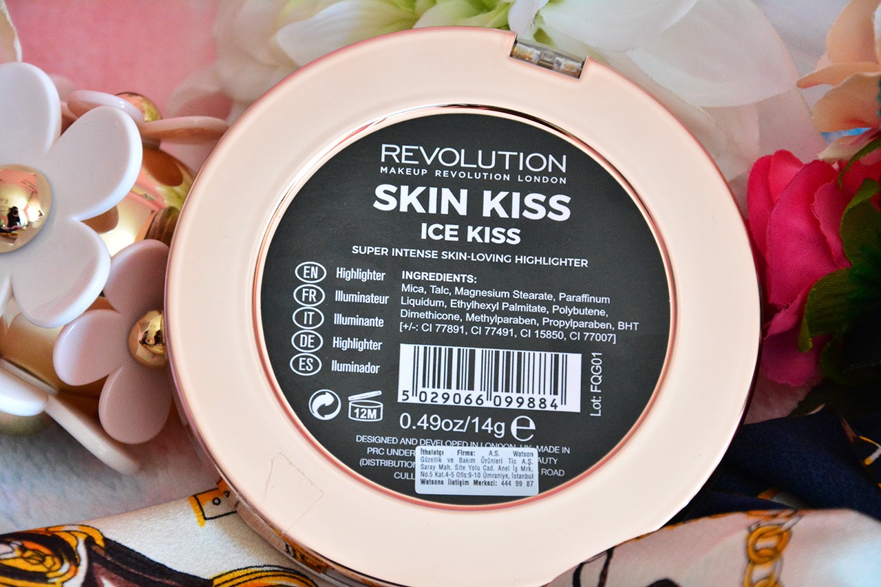 Makeup Revolution Skin Kiss Aydınlatıcı | Ice Kiss İçindekiler