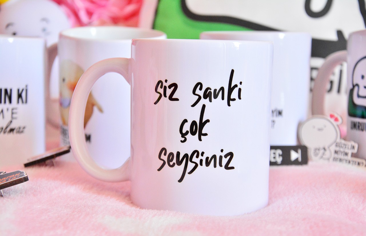 Yazılı Kupa Bardak Modelleri